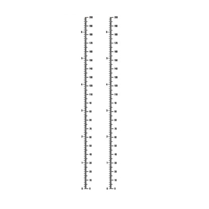 2X Height Tracking Wall Decal for Children PVC Sticker