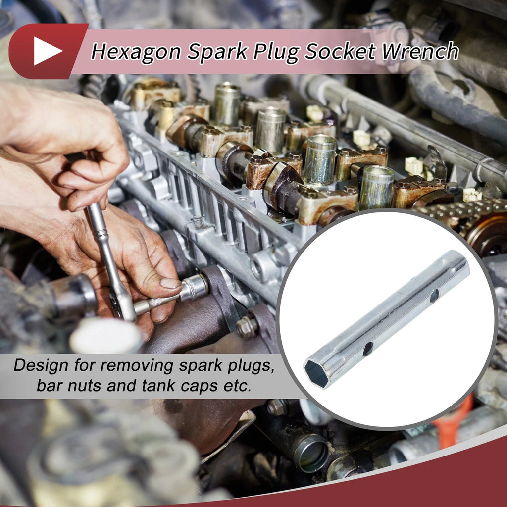 14mm 15mm Hexagon Spark Plug Socket Wrench for