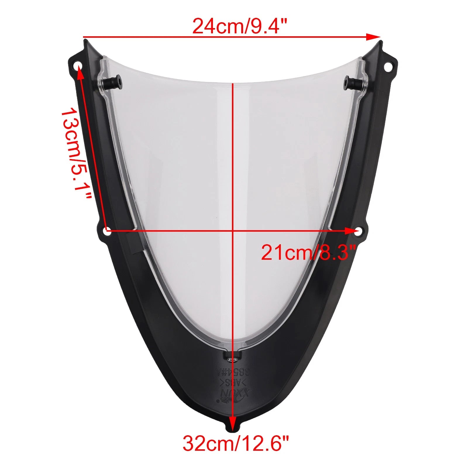 Headlight Fairing Windshield for Aprilia RS 660 (2020–2024) Matt Black + Clear