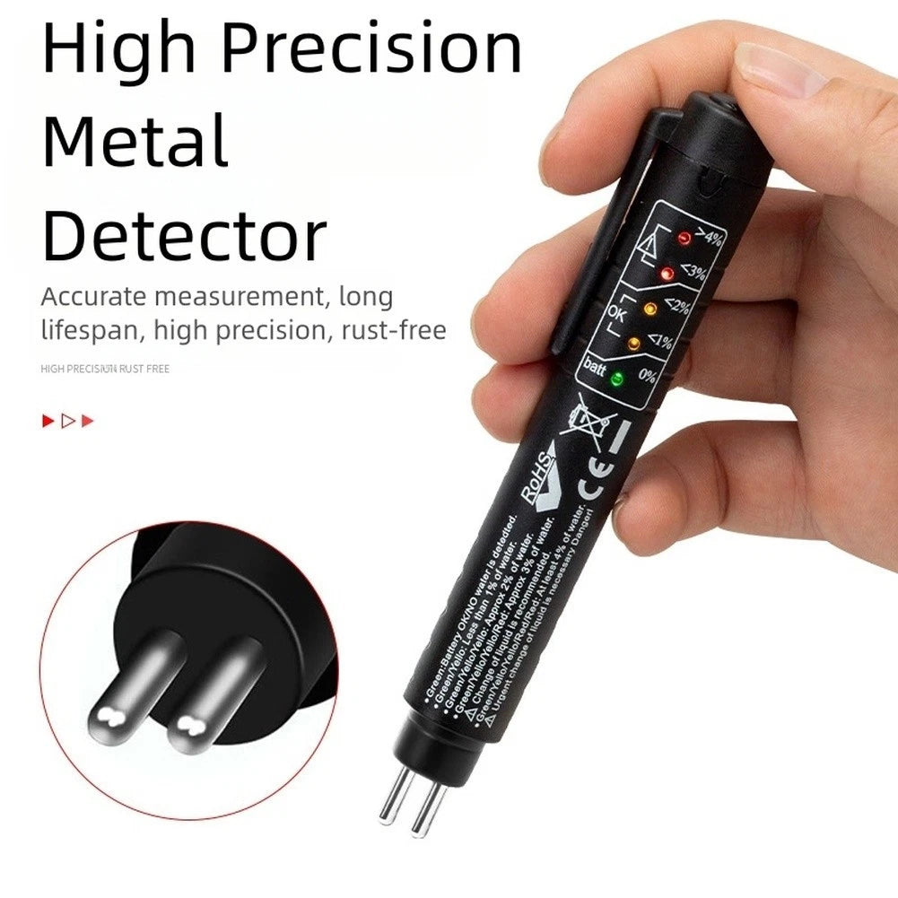 Brake Fluid Tester Pen with 5 LED Indicators and Precision Probe