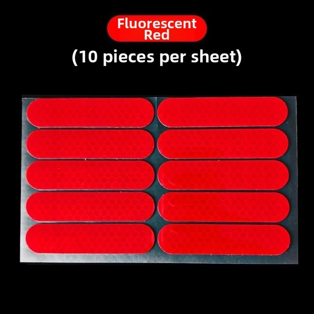 Low Profile Reflective Stickers for Helmets