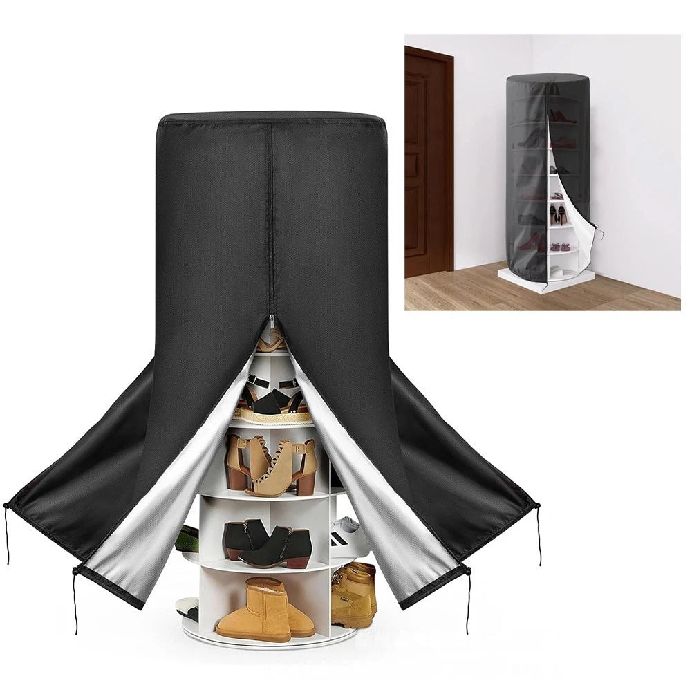 Rotating Shoe Rack Tower Cover for Heavy Duty Use (Dust Resistant)