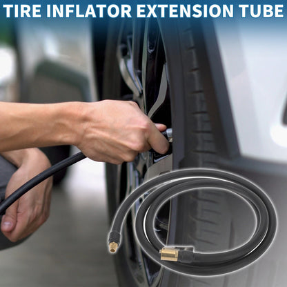 Tire Inflator Extension Tube 12.6mm OD for Car Bicycle (32TPI) (57.09 in)