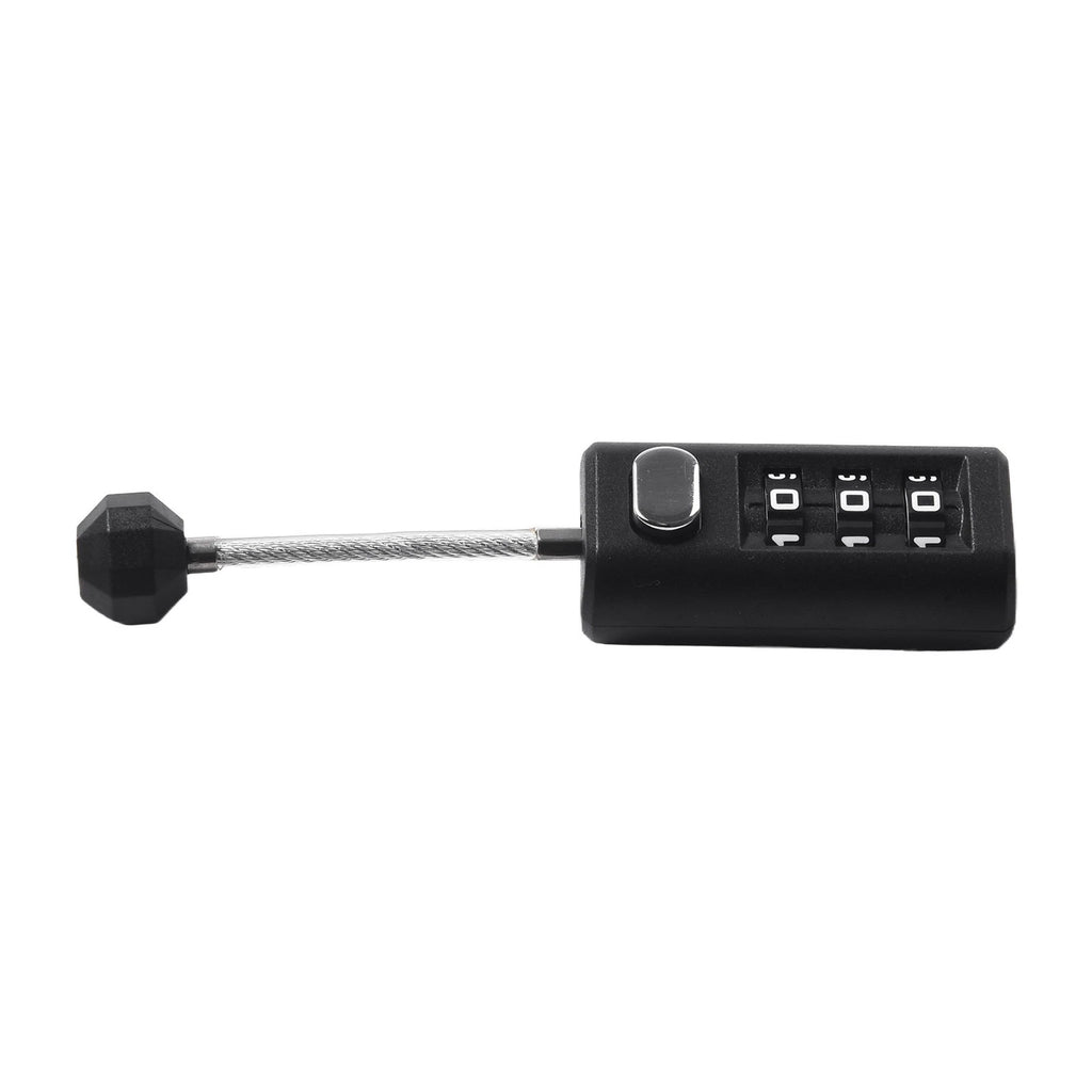3-Digit Resettable ABS Padlock for Backpack Zippers