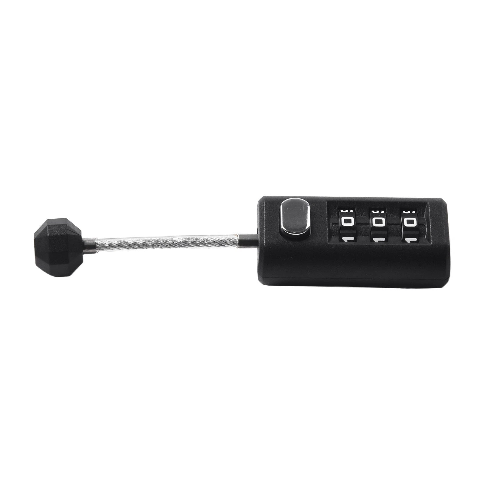 3-Digit Resettable ABS Padlock for Backpack Zippers