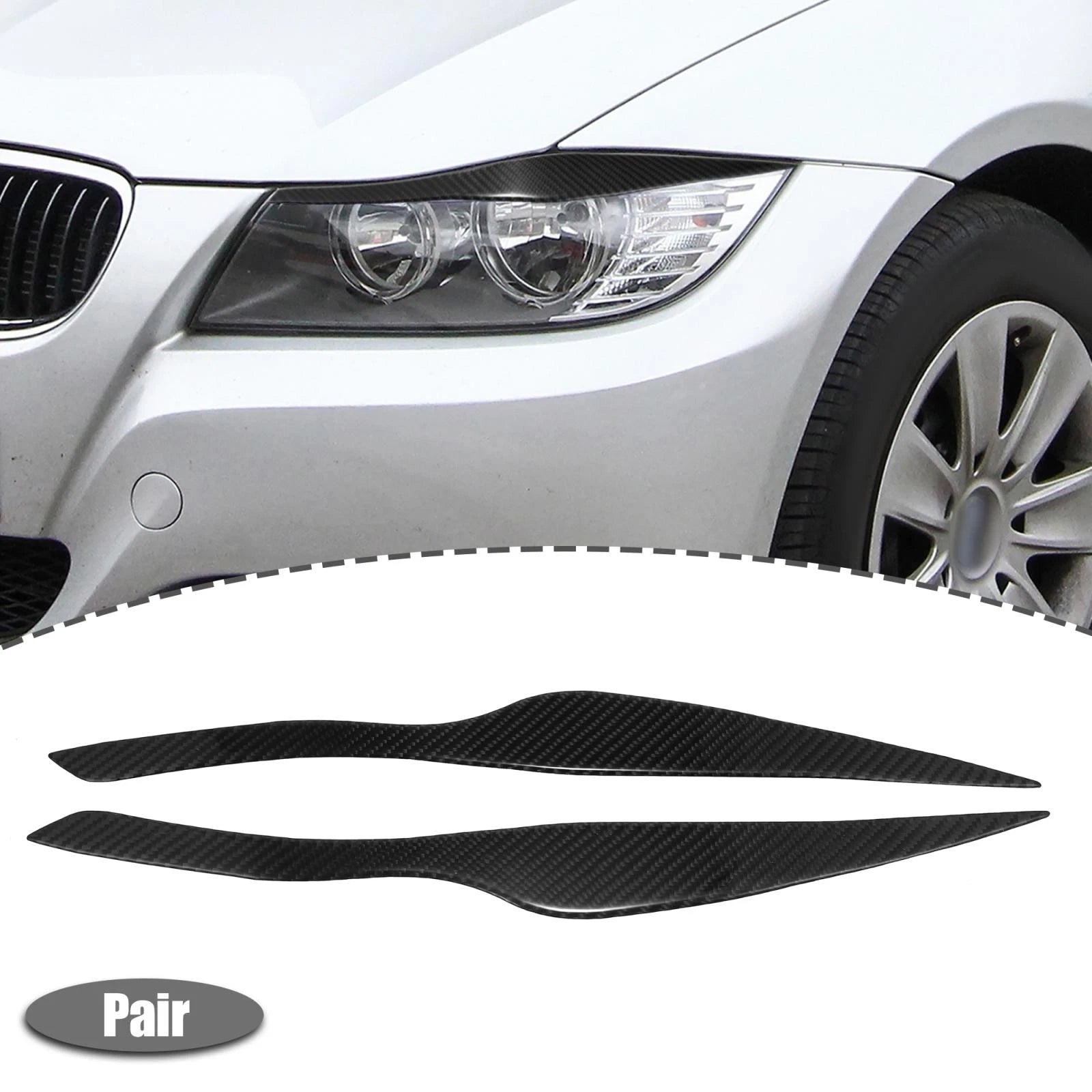 Headlight Eyelid Cover Sticker Pair for BMW 3 Series E90 (2005–2012)