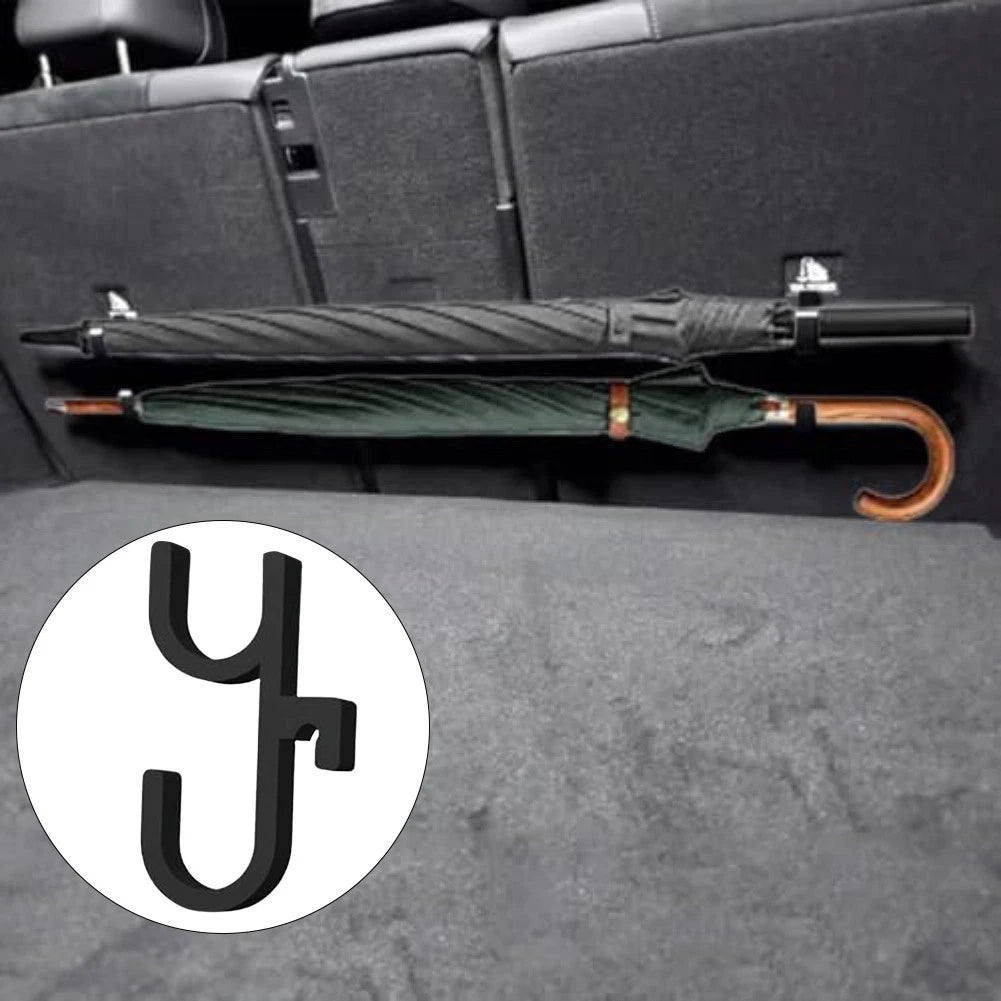 2X Car Umbrella Hooks for Vehicles (No Drilling Required)