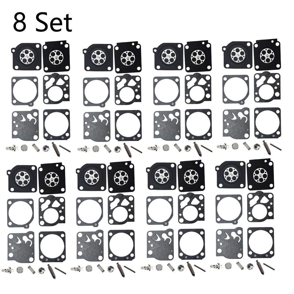 Set of 8 Carburetor Repair Kits for McCulloch SP40 PM 310 320 330 Zama RB-1