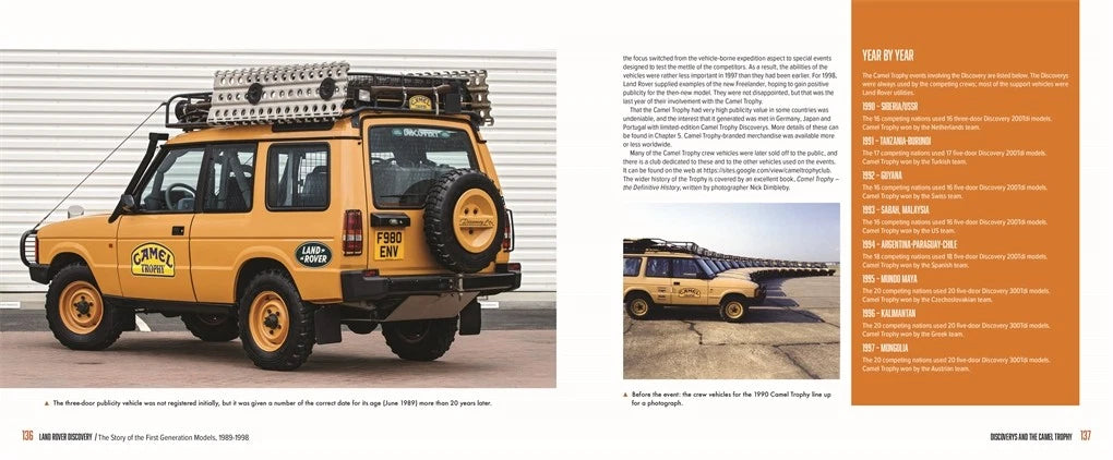 Land Rover Discovery First Generation Models Book (1989–1998)