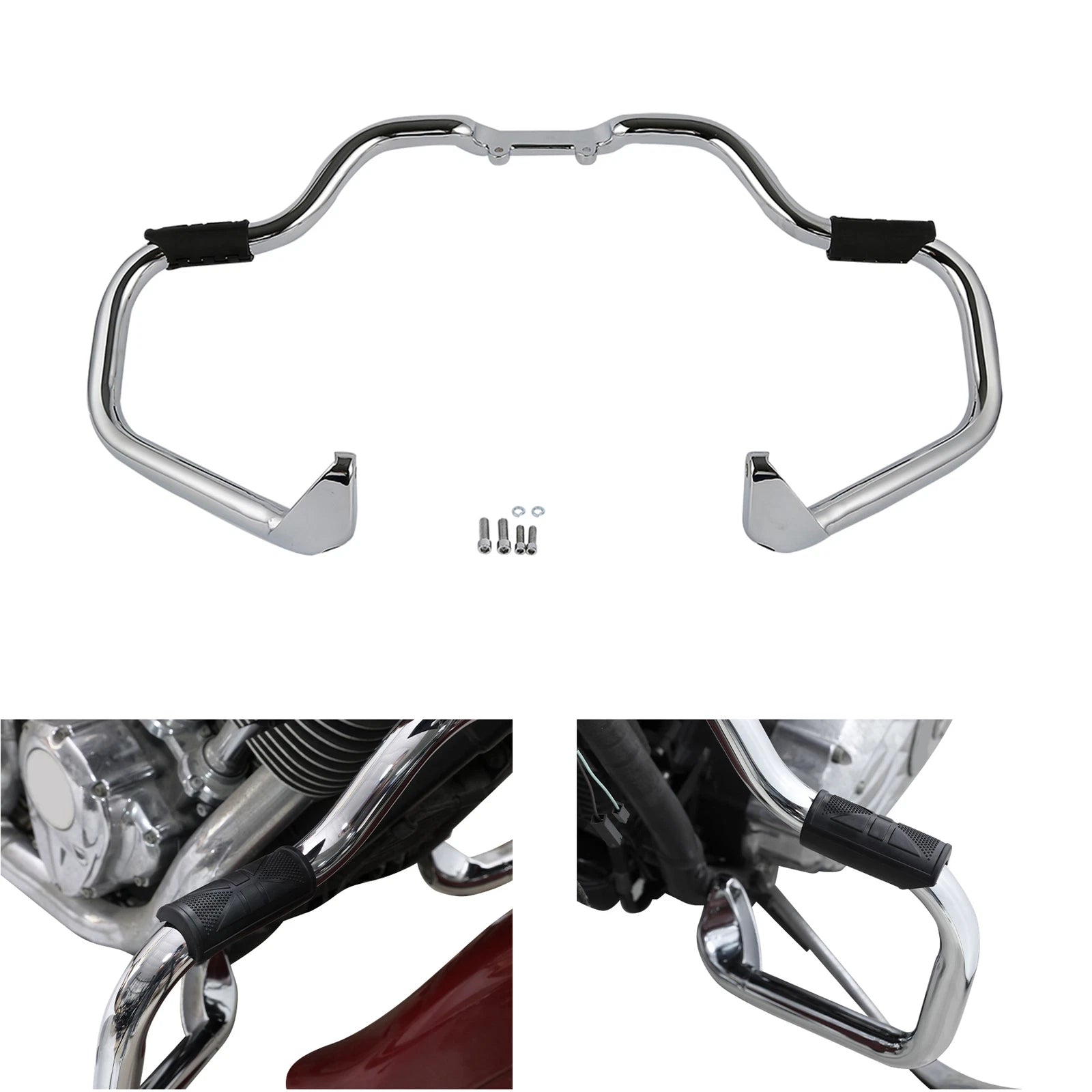 Mustache Engine Guard Crash Bar for Indian Chieftain (2016–2025)