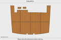 EVA Foam Teak Faux Deck Flooring Mat for Tollycraft 54 Marine Boat