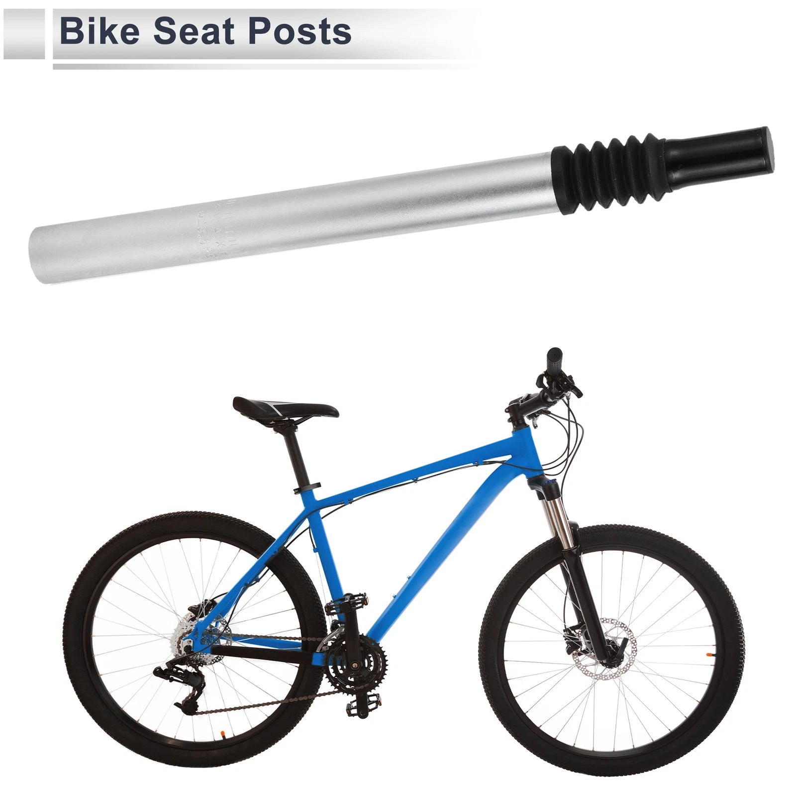 Seat Post 28.6x350mm Replacement Shock-absorbing for Bike (2011–2025)