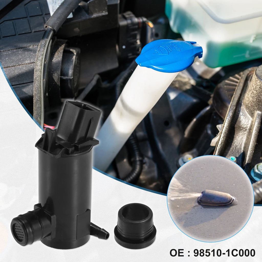 Windshield Washer Pump Motor Replacement for Hyundai Accent (2006–2011)