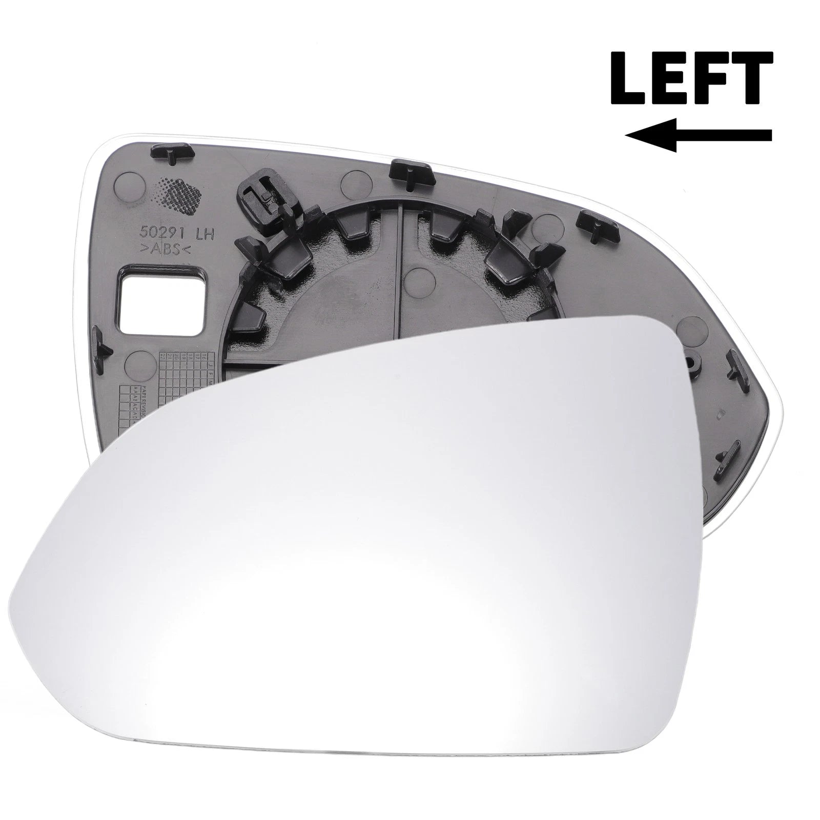 Mirror Glass Left Side Non Heated for Hyundai Accent (2018–2020)