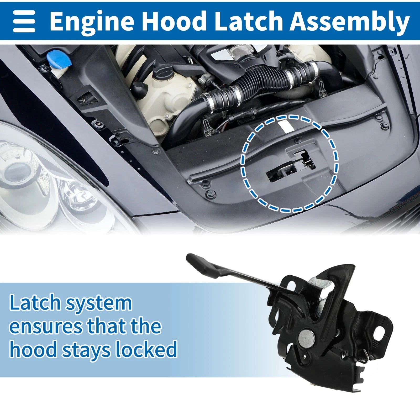 Hood Latch Assembly Replacement for Honda Civic (2012–2015)