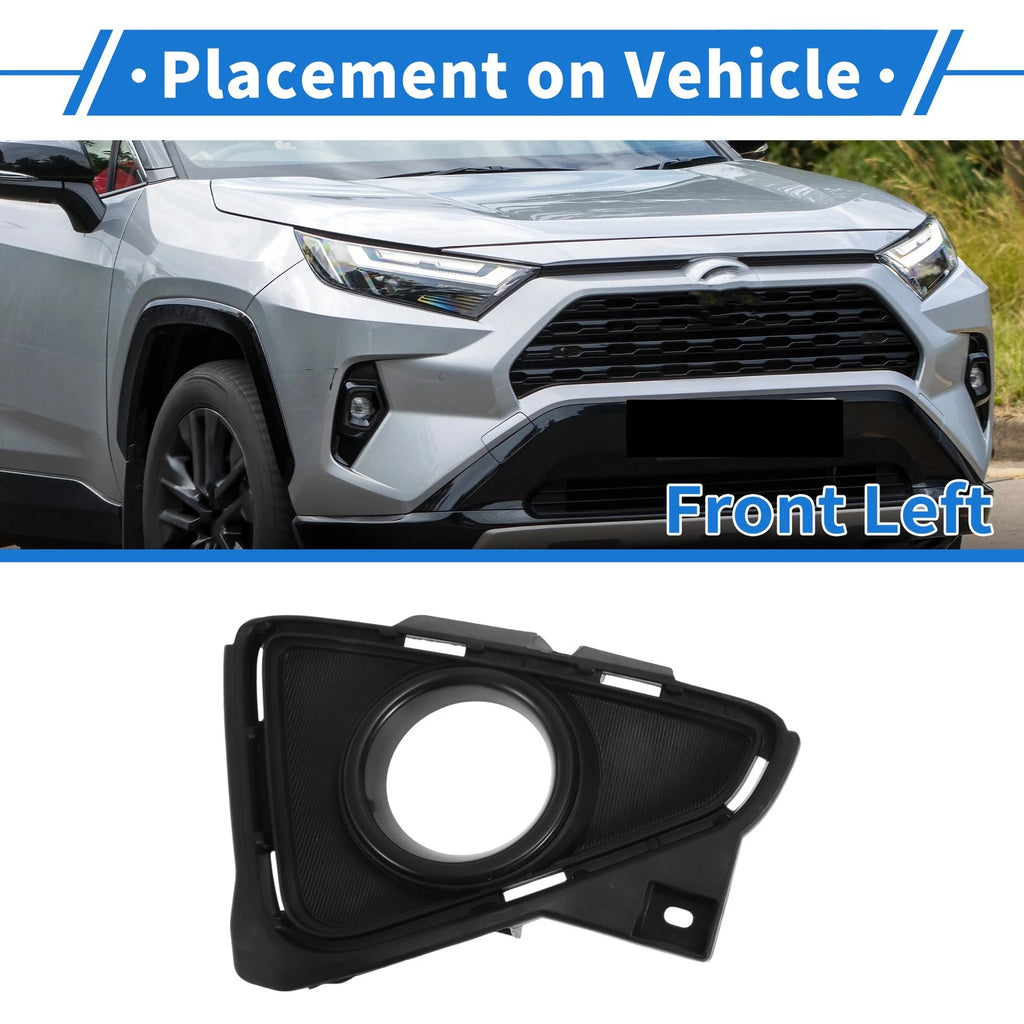 Front Left Fog Light Grill OEM Replacement for Toyota RAV4 (2016–2019)