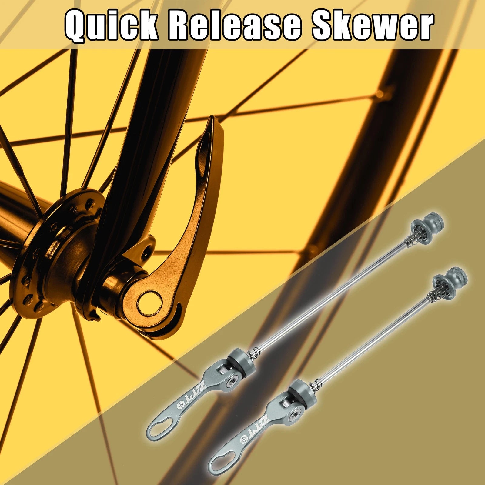 Bicycle Quick Release Axles Skewers Front Rear Pair for 150mm 190mm (150–190mm)