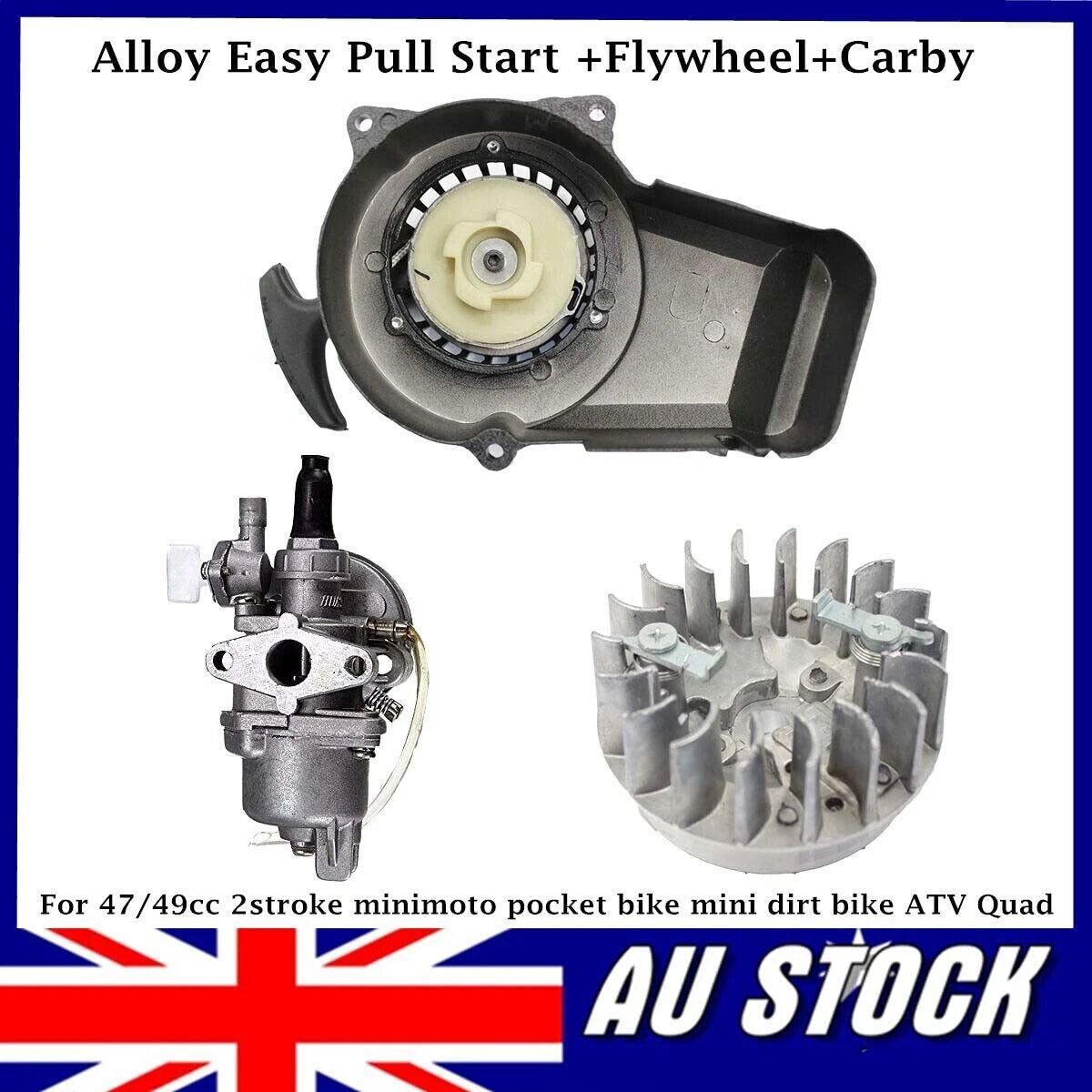 Pull Starter Flywheel for 47cc 49cc Pocket Minimoto ATV