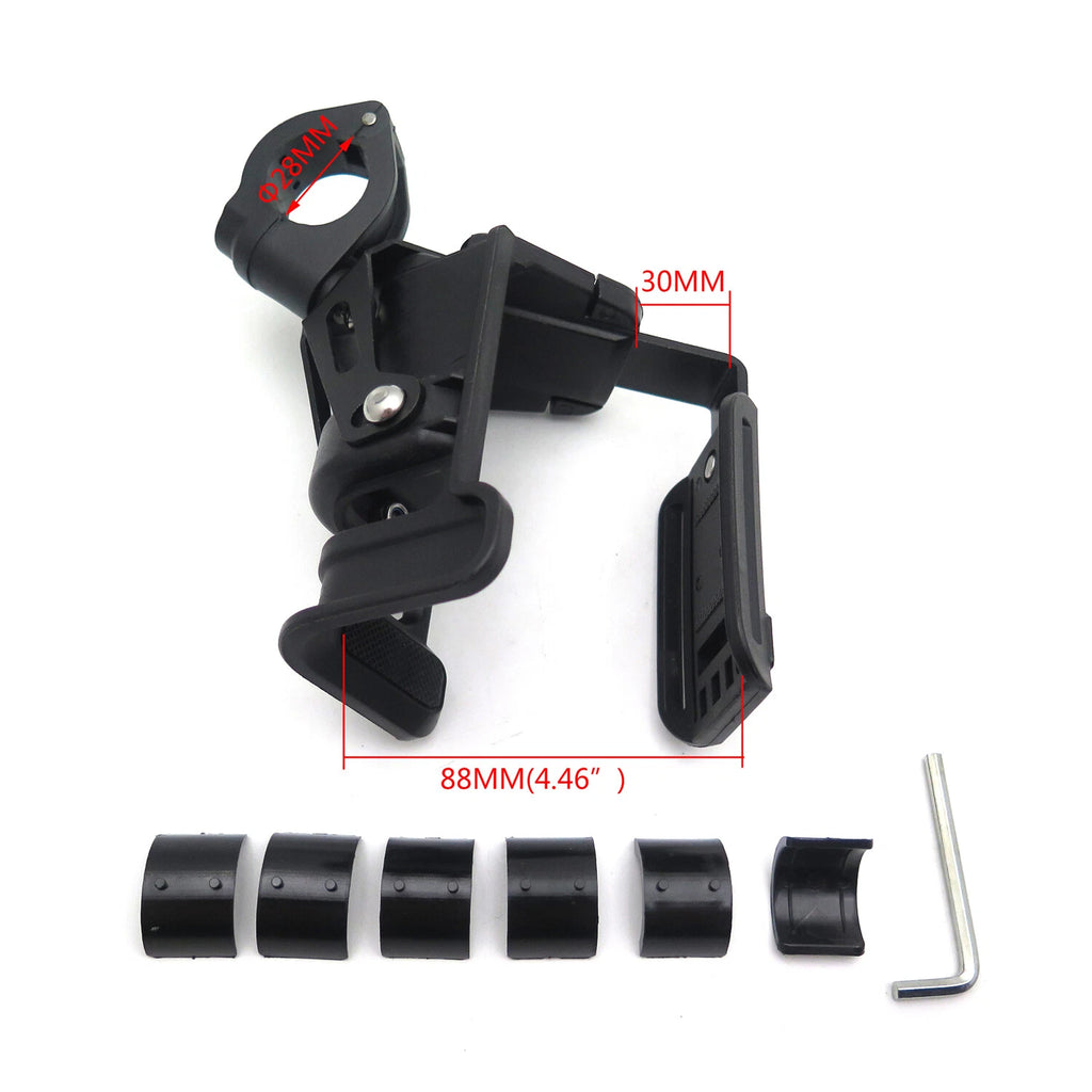 Adjustable Cup Holder for Motorcycle Bicycle Handlebar (22-28mm)