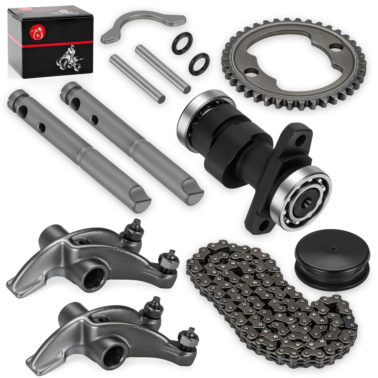 Camshaft & Rocker Arm & Cam Gear Sprocket Kit for Honda TRX250X TRX300EX TRX300X (2001–2023)