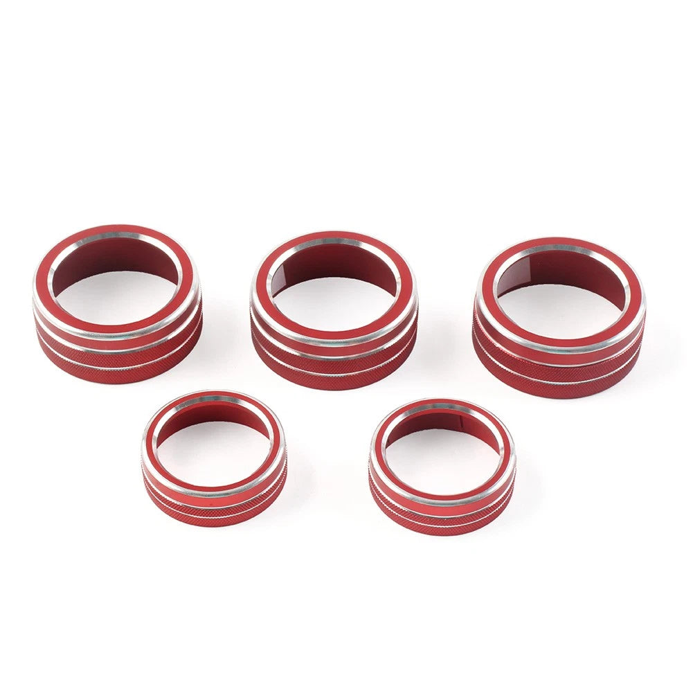 Control Switch Knob Ring Cover Trim for Honda Accord (2018–2022) Red