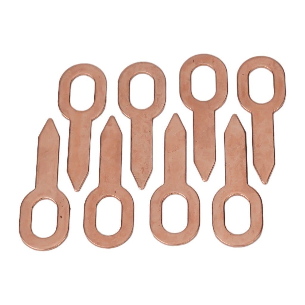 50pcs Recessed Copper-plated Pull Ring Body Panels for