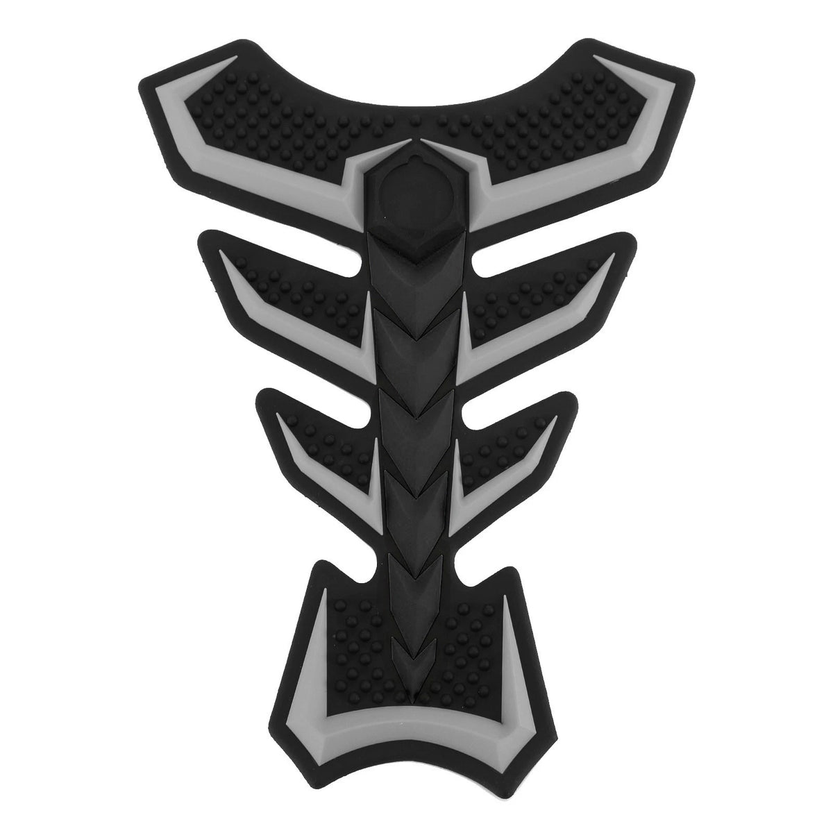 3D Rubber Motorcycle Fuel Gas Tank Pad Protector Decal Sticker Gray