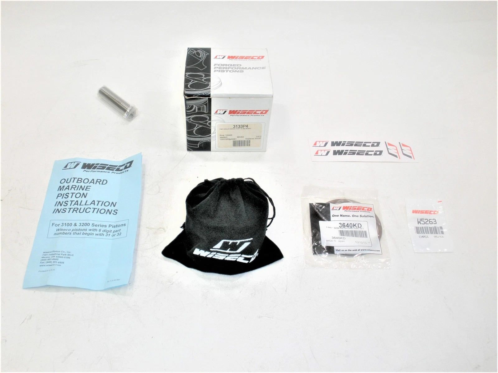 Wiseco 3133P4 Piston Kit for OMC V4/V6 Eagle Series (60°)