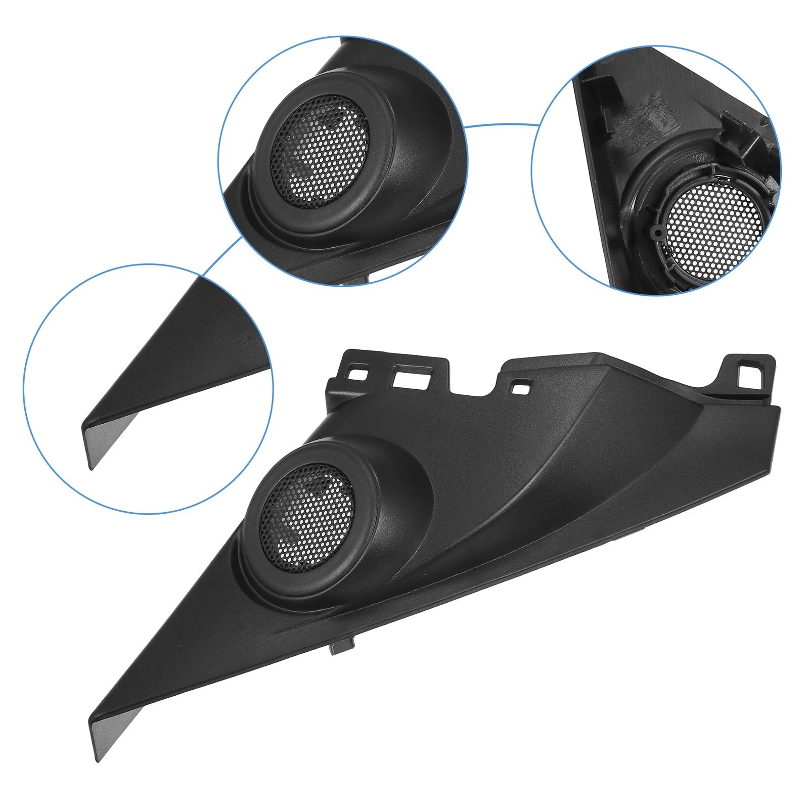Door Tweeter Speaker Panel Cover Trim Pair for Honda Civic (2016–2019)