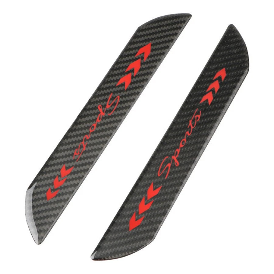 4Pcs Carbon Fiber Car Door Sill Cover Panel Protector for Universal Fit