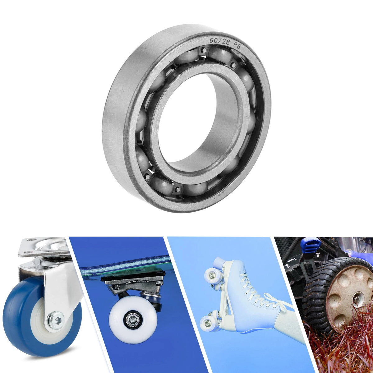 Deep Groove Ball Bearing 28x52x12mm for Scooter Skateboard (1 Pc)