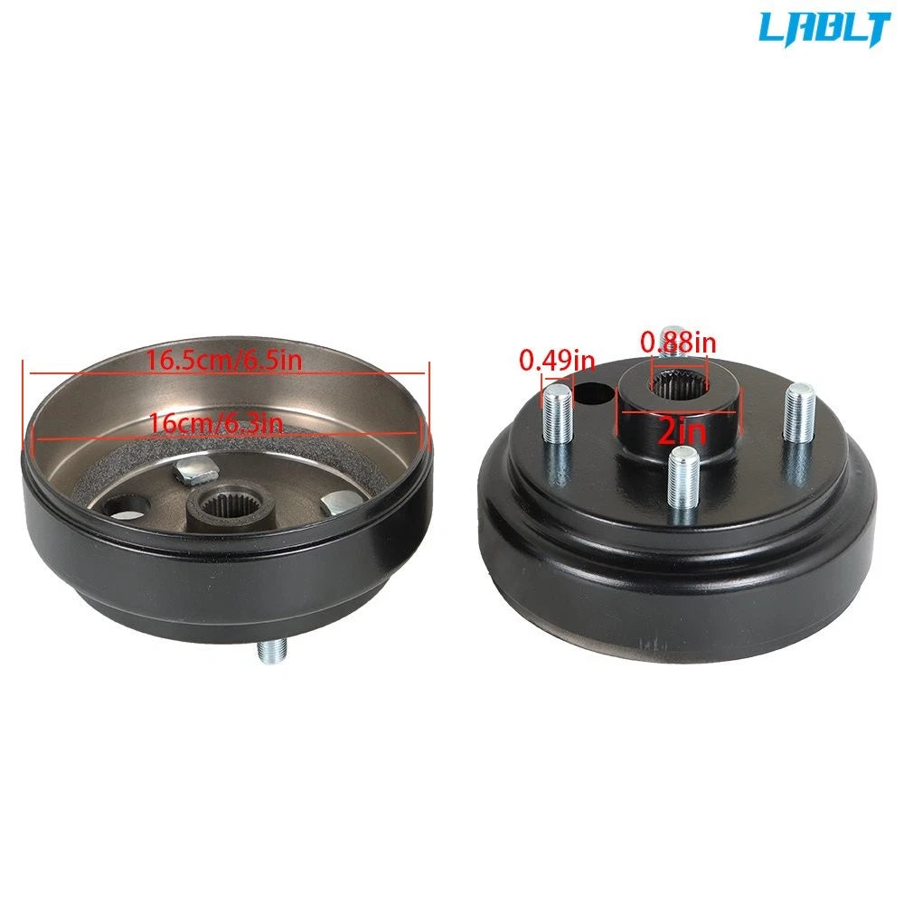 Rear Wheel Brake Hub Drum for EZGO RXV (1991–Present) 2x30 Spline
