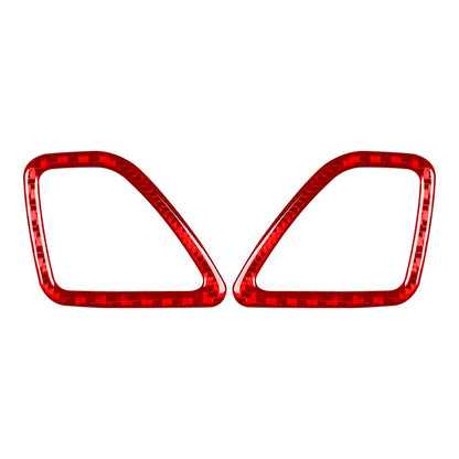 2X Carbon Red Dashboard Air Vent Outlet Cover Trim for Jeep Cherokee (2014–2023)