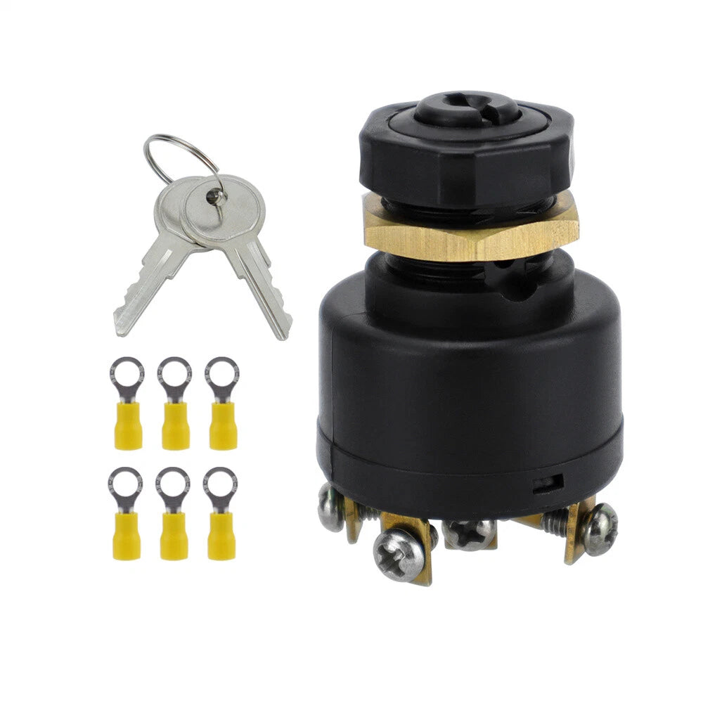 3 Position Outboard Ignition Start Switch with 6 Terminals for Boats