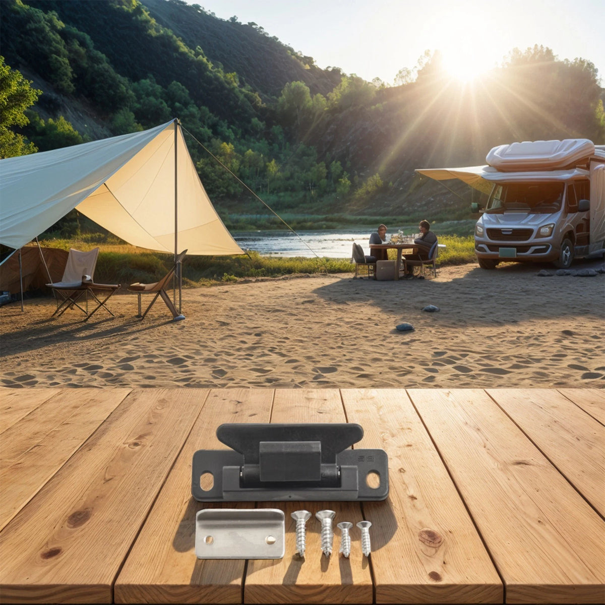 Metal Door Stops for RVs, Buses, Campers