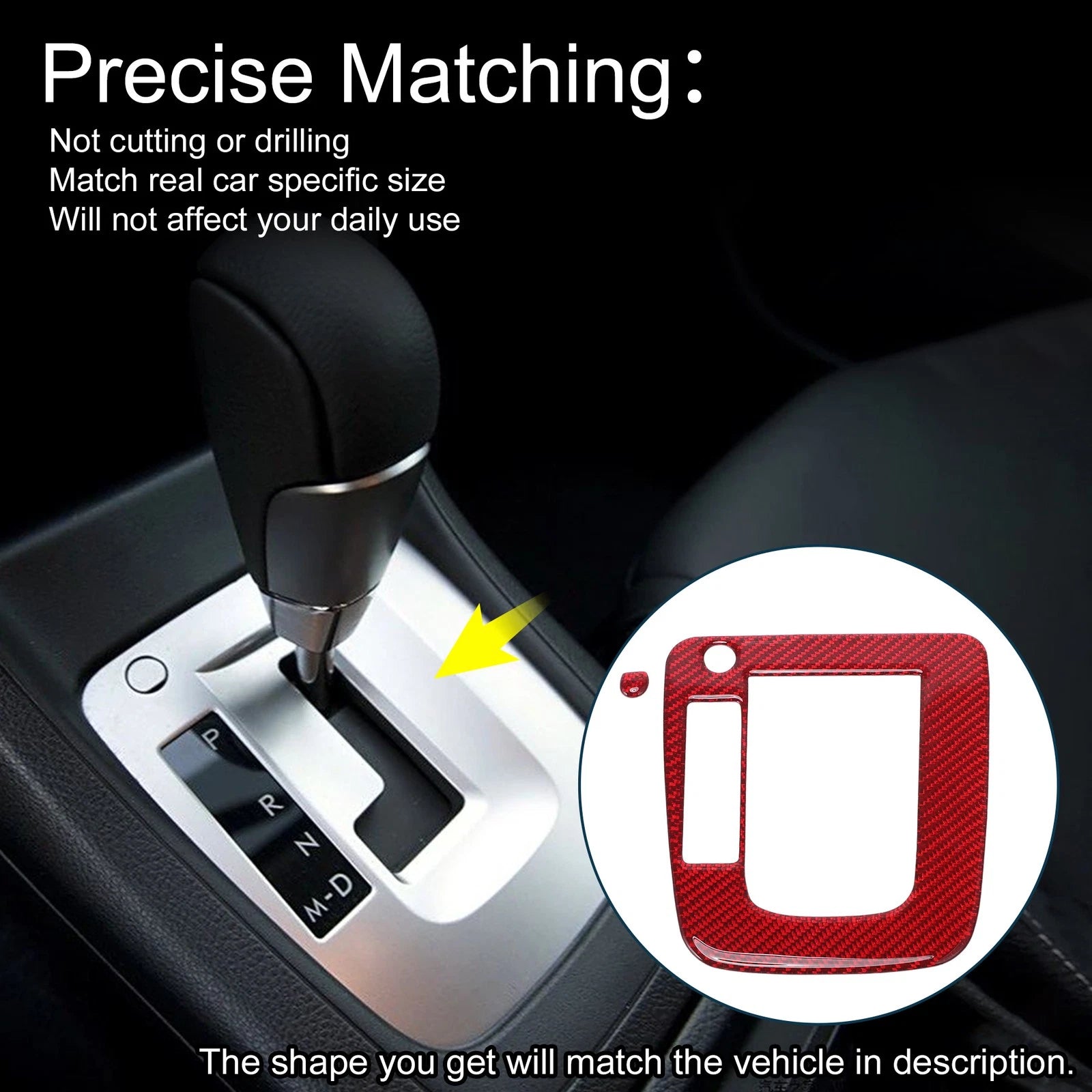 ABS Gear Shift Knob Cover Decal Sticker for Subaru Impreza (2012–2014)