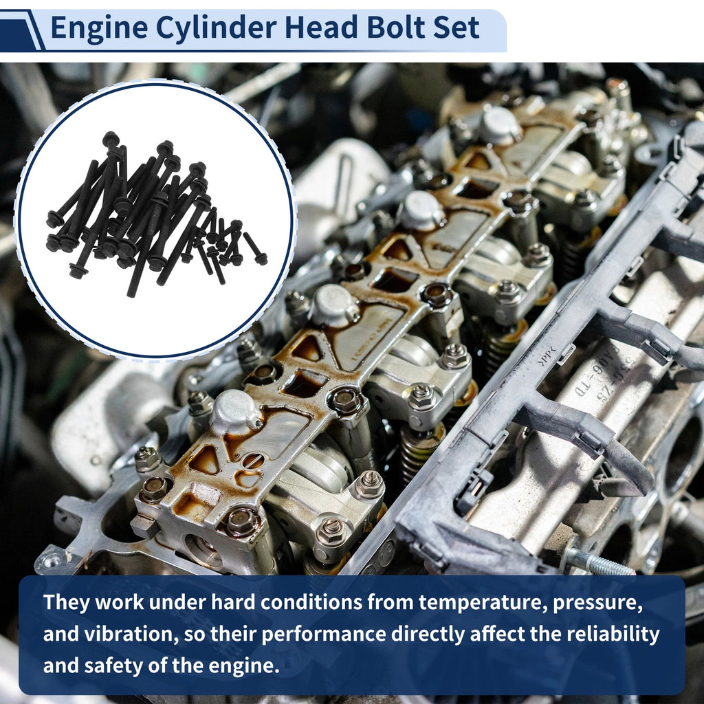 Engine Cylinder Head Bolt Set for Dodge Challenger 6.2L V8 (2015–2020)