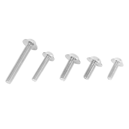Motorcycle Fairing Body Bolt Kit Silver Tone for Kawasaki Suzuki BMW (195pcs)