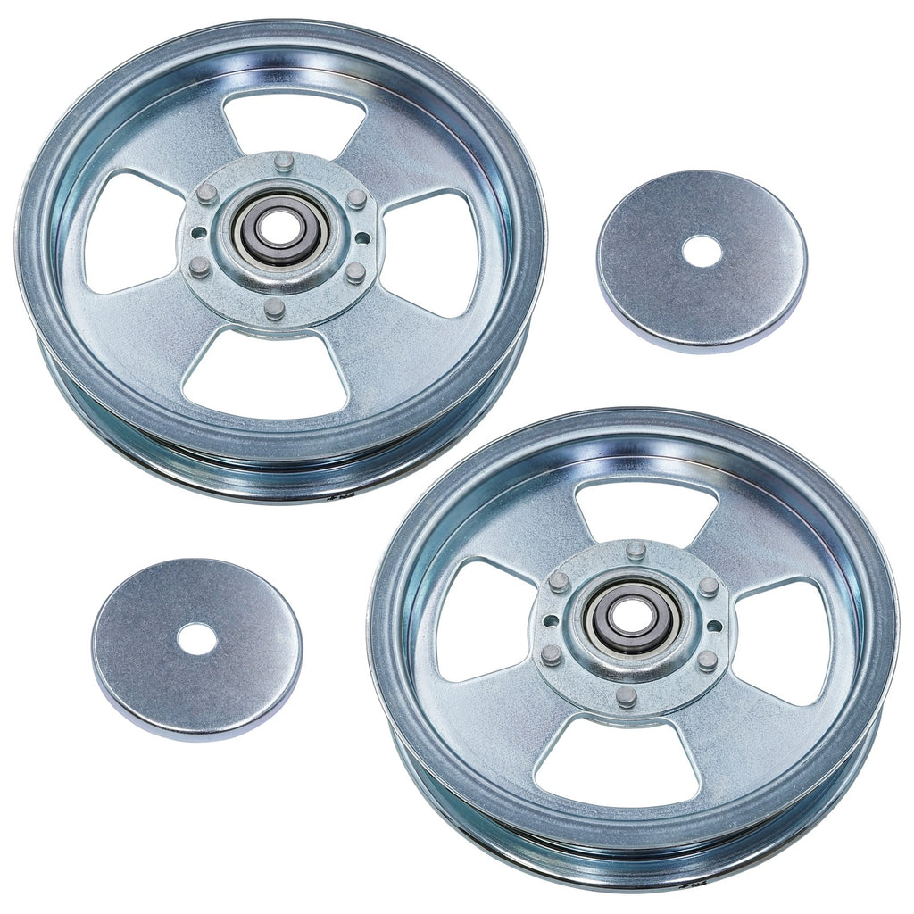 Deck Flat Idler Pulleys Replacement Kit for Ferris IS700Z IS2600Z (2000–2018)