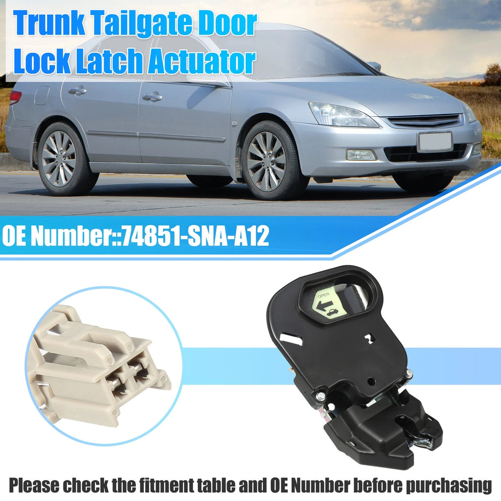 Tailgate Latch Lock Actuator Replacement for Honda Civic GX LX (2006–2011)