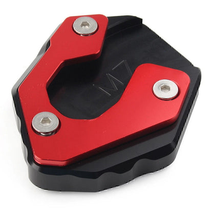 Motorcycle Red Kickstand Side Stand Extension Pad Plate Fit Yamaha MT-07 FZ-07