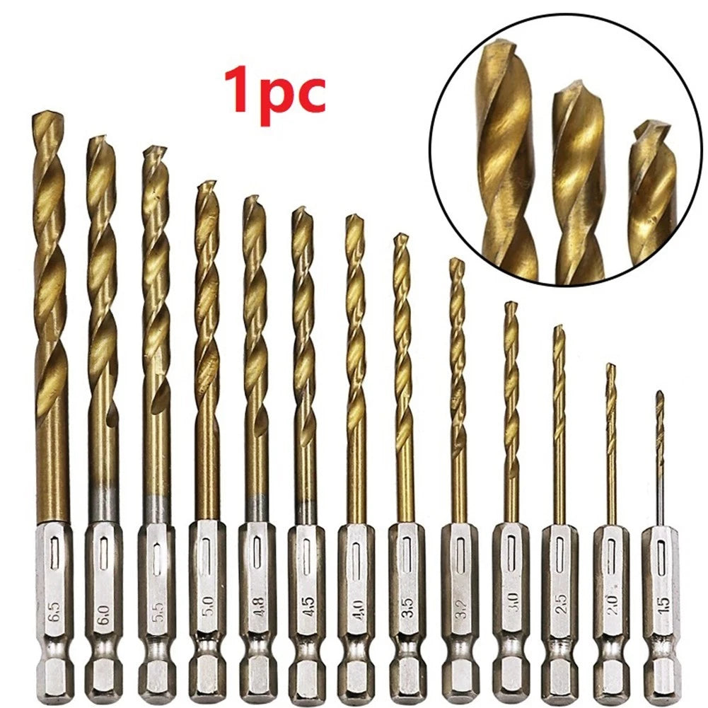 Hex Shank Drill Bit Set 5.5mm 6.0mm 6.5mm 1.5mm