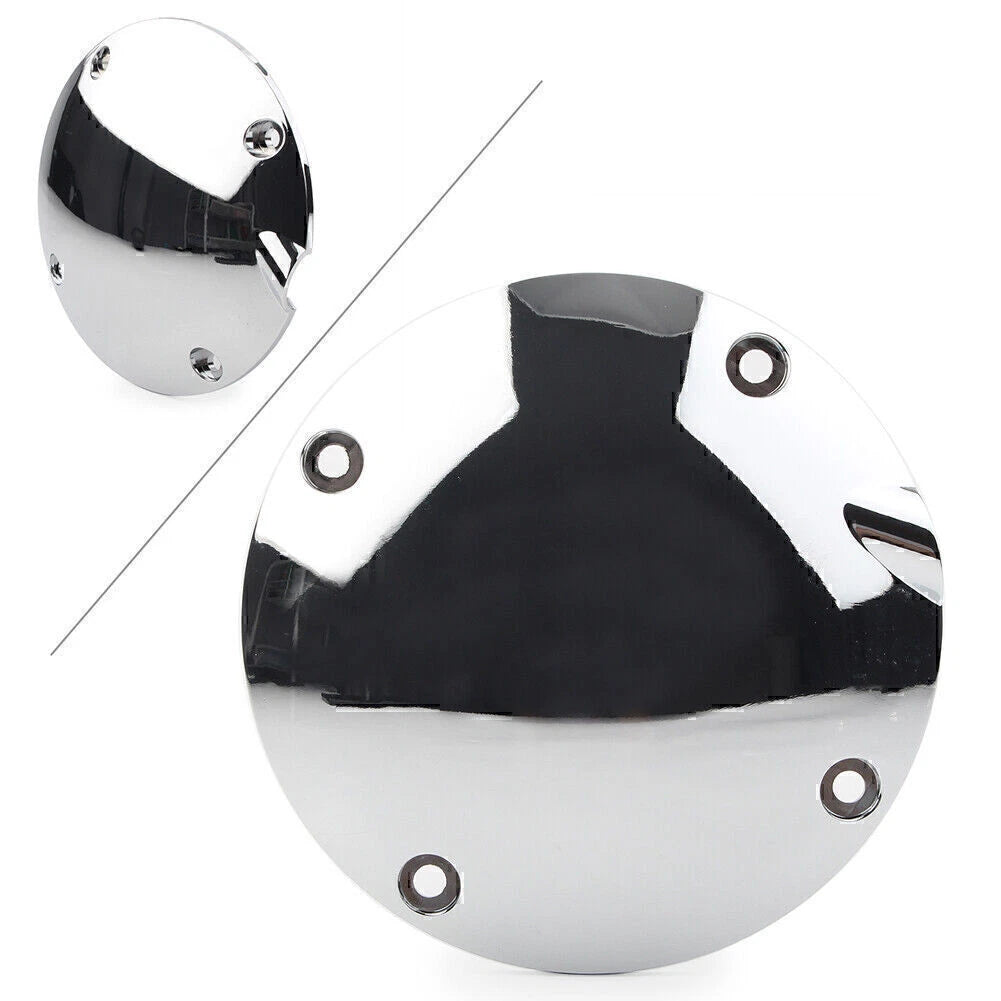 4-Hole Smooth Derby Clutch Cover for Harley Sportster 883 1200 (Chrome)