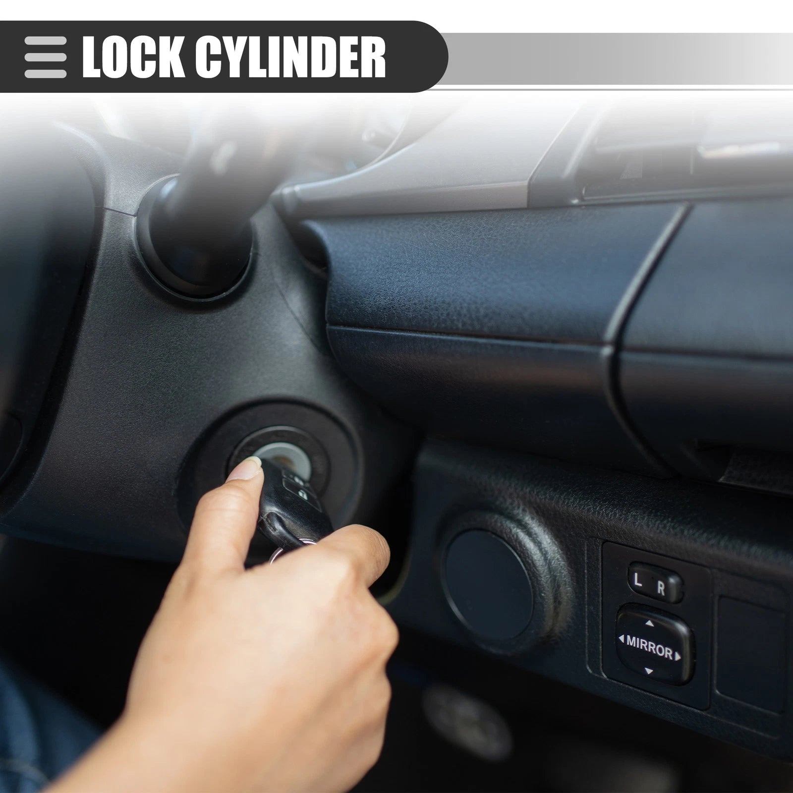 Ignition Switch Lock Cylinder Replacement with 2 Keys for Dodge Dakota (2005–2011)