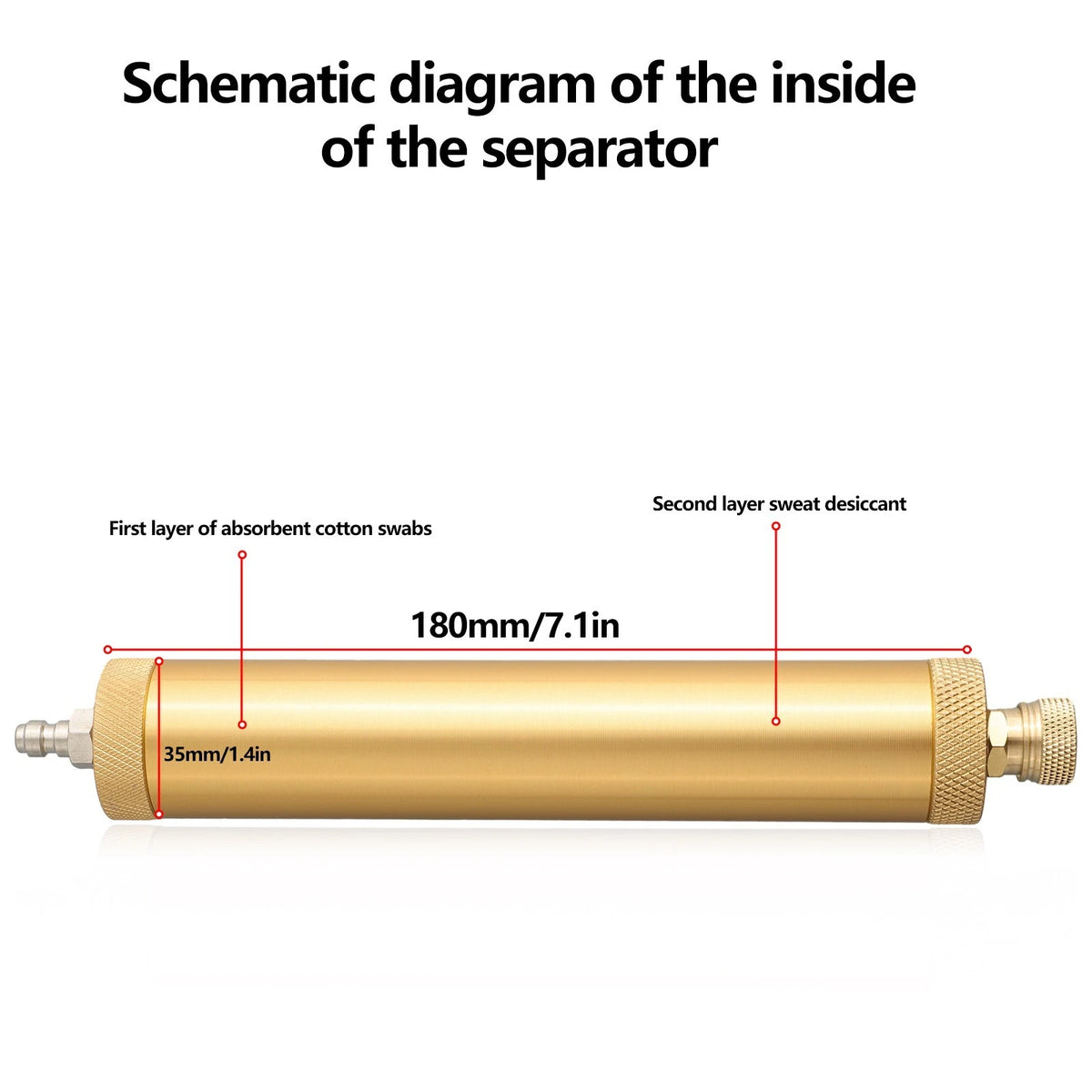 Oil-Water Separator Kit for Business & Industrial Component (30Mpa 4500PSI)