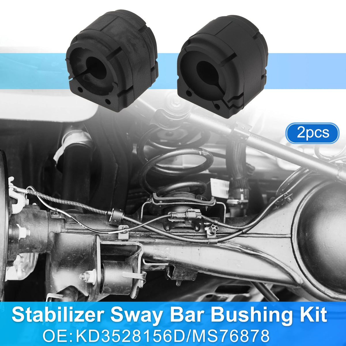 2X KD3528156D Rear Side Stabilizer Sway Bar Bushing Kit for Mazda 3 (2014–2018)