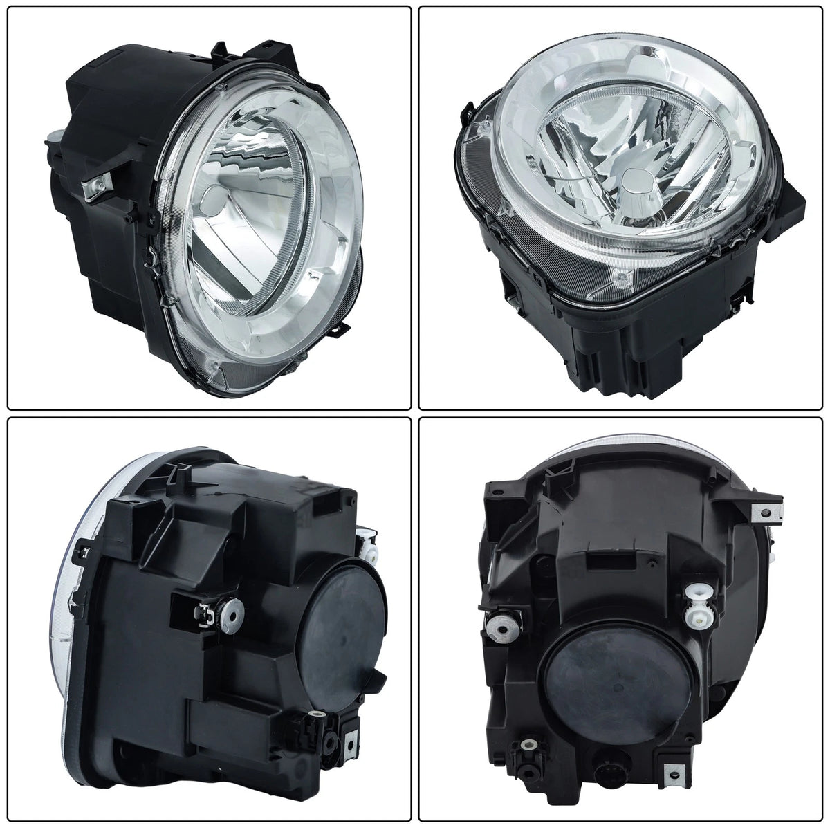 Projector Headlight Left Side Halogen Clear Lens for Jeep Renegade (2015–2018)