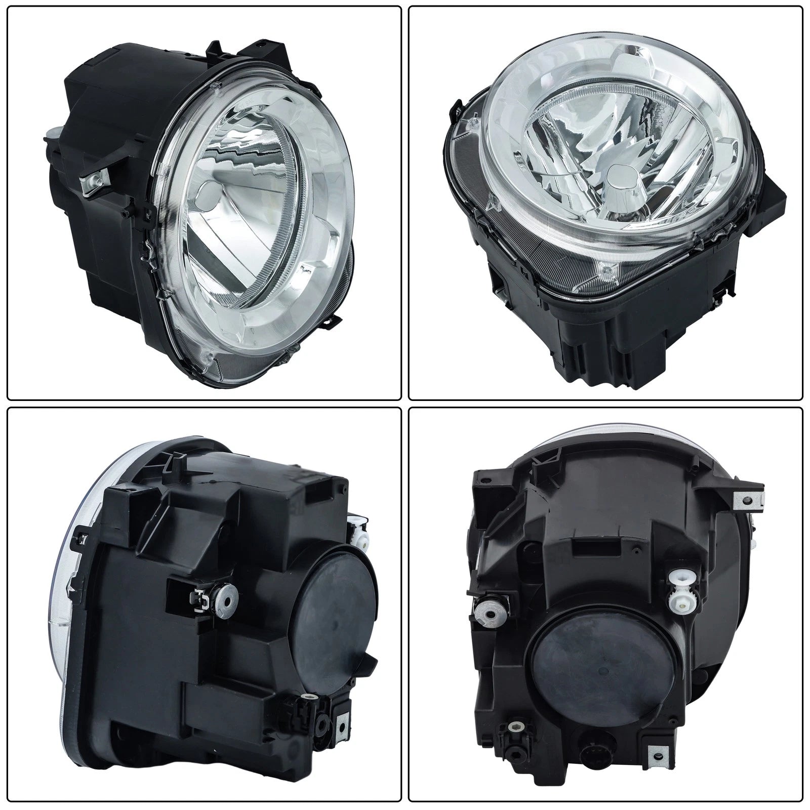 Projector Headlight Left Side Halogen Clear Lens for Jeep Renegade (2015–2018)