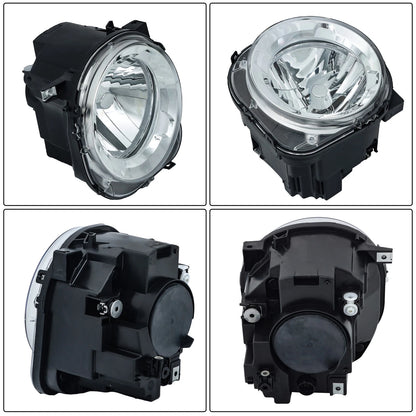 Projector Headlight Left Side Halogen Clear Lens for Jeep Renegade (2015–2018)