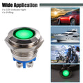 5Pcs 16mm LED Waterproof Pilot Indicator Light for Universal Vehicles